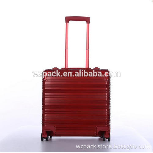 Customize 18" high quality aluminium frame luggage